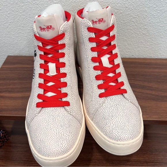 coach Disney Mickey Mouse X Keith Haring Clip High Top Sneaker c7054 - Picture 2 of 6